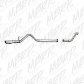 11-14 6.7L F-250/350/450 MBRP 4" Alum Filter Back Single Side Exit w/ Down Pipe - S6284AL
